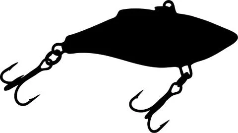 Lure silhouette Stockillustratie