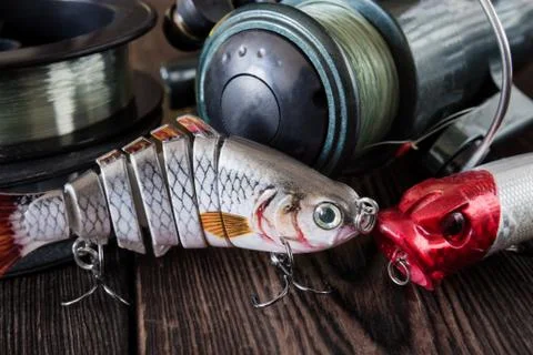 Lures for fish Stock Photos