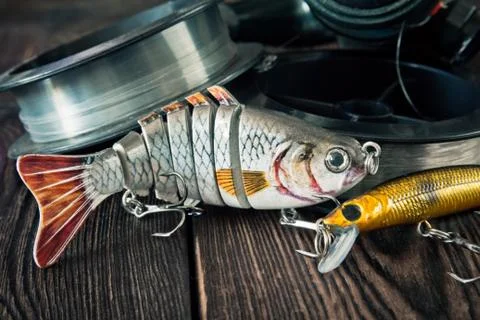 Lures for fish Stock Photos