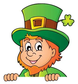 Lurking leprechaun topic image 库存插图