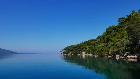 Lush Akyaka Coastline Stock Footage 77091951