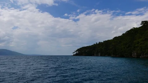 Lush Akyaka Coastline (Partial Time Lapse) Stock Footage 85281612