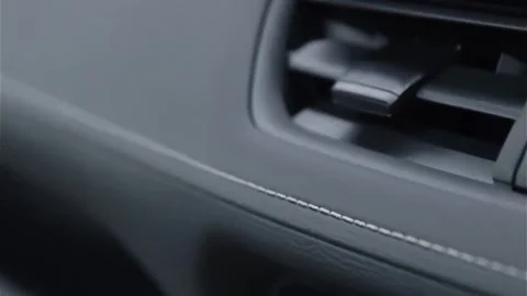 Lush car interior of modern technology cars production Vídeo Stock 305287302