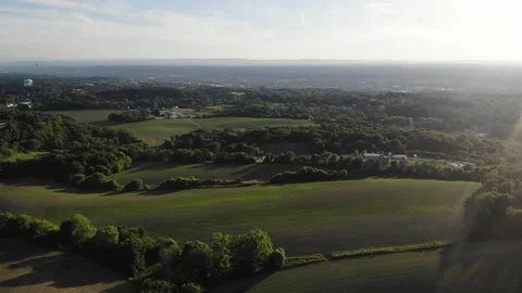 Lush Countryside Flyover Video stock 145938020