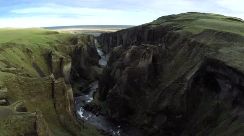 Lush green canyon Video stock 53797452