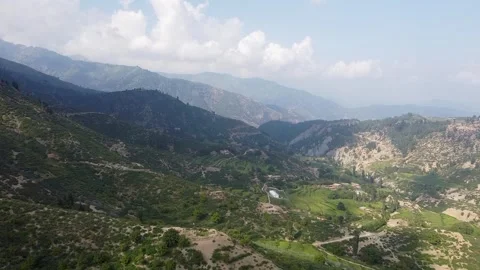 The lush green hills of Kunar Stock Footage 274869699