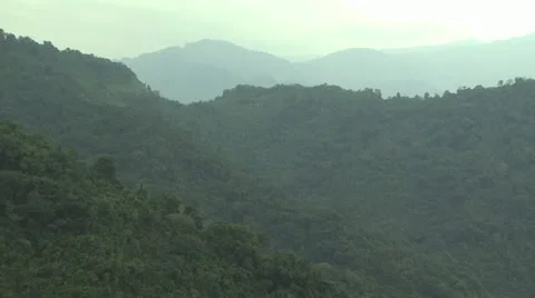 Lush Green Mountain sides of the Amazon Rain Forest 3 動画素材 19212997
