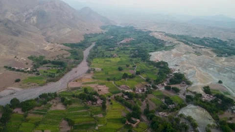 A lush green valley Stock Footage 274537427