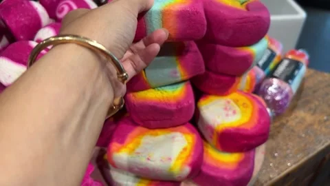 Lush Handmade Soap Stock Footage 325536601