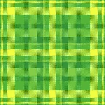 Lush pixelated plaid pattern. Perfect for spring or summer projects. Fresh, v Illustrazione stock