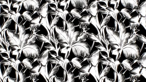 Lush Tropical Elegance – Vertical Motion Animation Stock Footage 306400483