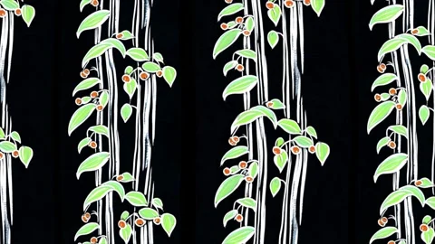 Lush Tropical Foliage – Vertical Motion Animation Stock-Footage 306386169
