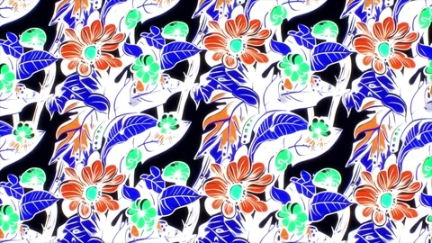 Lush Tropical Pattern – Vertical Motion Animation Video stock 306392988