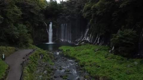 Lush Waterfall Stock Footage 222486841