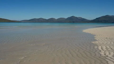 Luskentyre shoreline Stock Footage 197375751