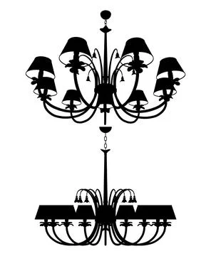 Luster Chandelier Vector Stockillustratie