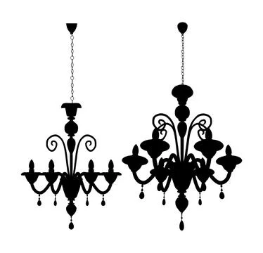 Luster Chandelier Vector Stock Illustration