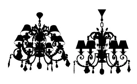 Luster Chandelier Vector Stock Illustration