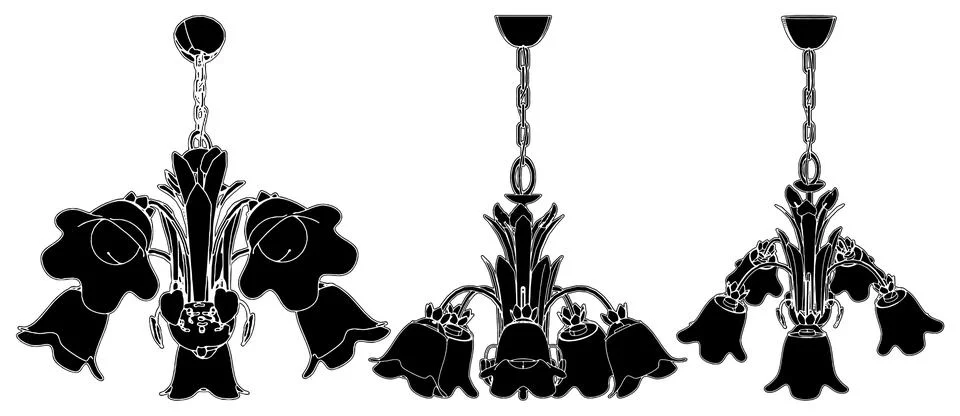 Luster Chandelier Vector 스톡 일러스트