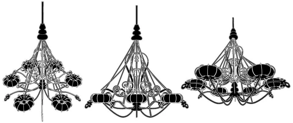 Luster Chandelier Vector 스톡 일러스트