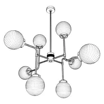 Luster Chandelier Vector 스톡 일러스트