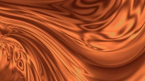 Lustrous, fluid copper surface shimmering Stock-Illustration