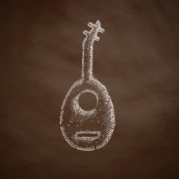 Lute icon Stock Illustration