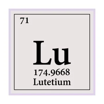 Lutetium Periodic Table of the Elements Vector illustration eps 10 イラスト素材