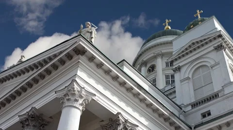 Lutheran Cathedral time lapse Stock Footage 48506739