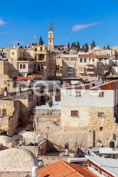 Lutheran Church of the Redeemer (1893-1898), Jerusalem Stock Photos