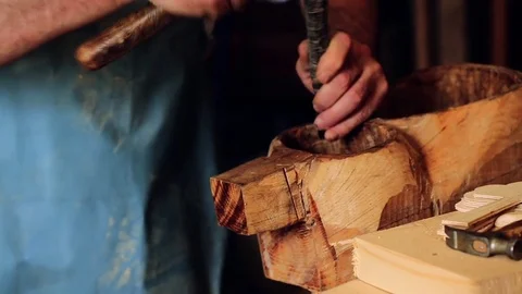 Luthier maker workshop Stock Footage 81490131