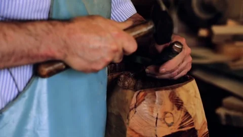 Luthier maker workshop Stock Footage 81490176