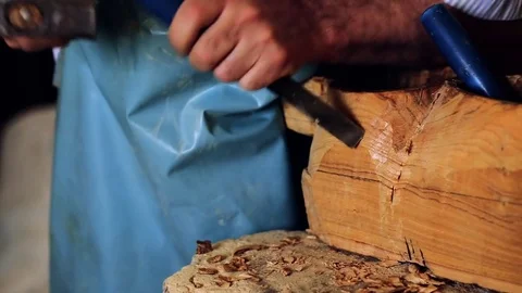 Luthier maker workshop Stock Footage 81490305