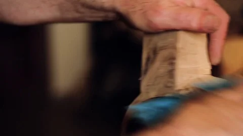 Luthier maker workshop Stock Footage 81490344