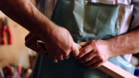 Luthier maker workshop Stock Footage 81490642