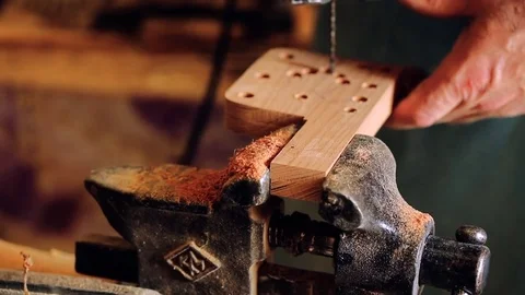 Luthier maker workshop Stock Footage 81490651