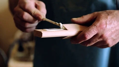 Luthier maker workshop Stock Footage 81490711