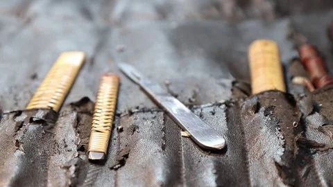 Luthier tools Stock Footage 83440811