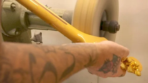 Luthier´s workshop Stock Footage 124954669