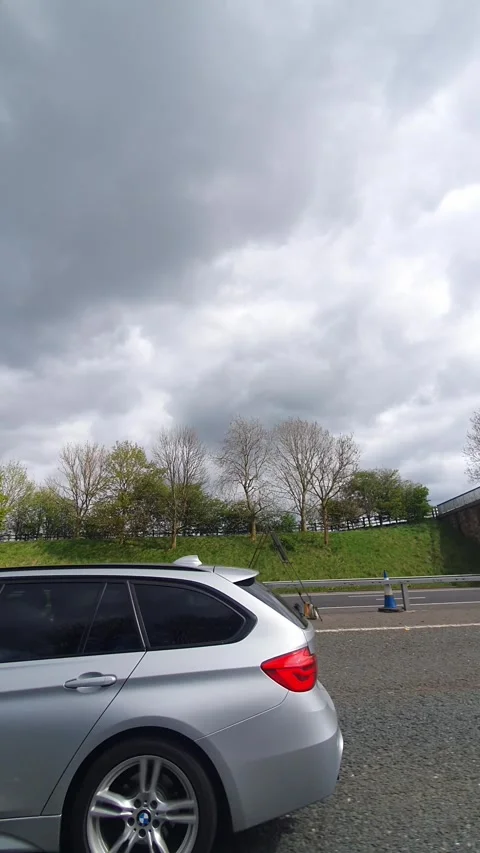 Luton to Balmaha Valley Glasgow. Long Travel on British Highways Video stock 333568774