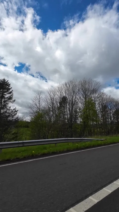 Luton to Balmaha Valley Glasgow. Long Travel on British Highways Stock-Footage 333655439