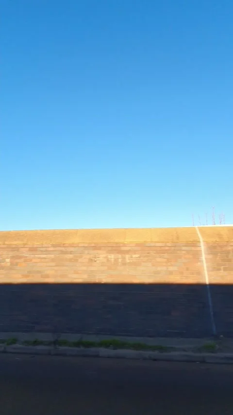 Luton City Street Vertical View During Ice Cold Sunny Day Stock Footage 326096489