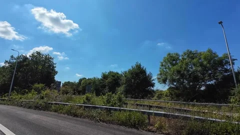 Luton to Reading London Window View of Motorways and Traffic Car Travel Video stock 314983438
