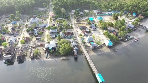 Lutur village settlement Stock Footage 238406774