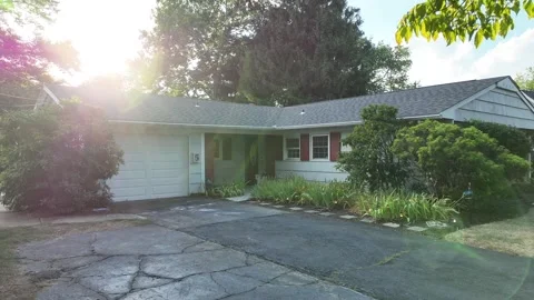 LUX Middle Class Home Nice Backyard 스톡 동영상 274601831