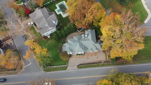 LUX Paramus NJ Fall Weather School home NYC Background 4 Stock Footage 272167178
