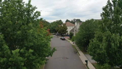 Lux Two Story Home Zero Lot Suburbs Same Design 5 Stock Footage 270176508