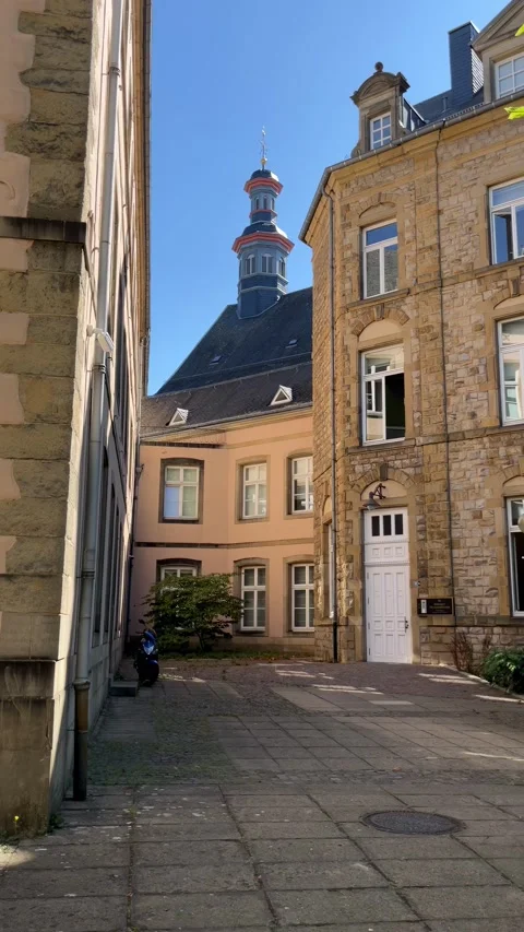 Luxembourg, 13 August 2026 selective focus on historic architecture in luxe.. Stock Footage 345021852