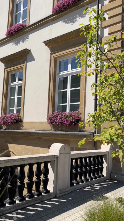Luxembourg, 13 August 2026 selective focus view of urban architecture in lu.. Stock Footage 345022086