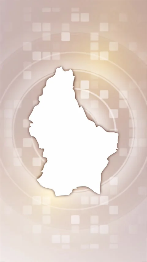 Luxembourg Animated Map Stock Footage 275900331